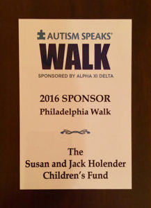 Susan and Jack Holender at the Autism Speaks Walk